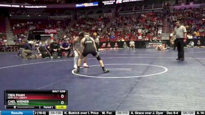 3A-132 lbs Cons. Round 2 - Cael Wiener, Ankeny Centennial vs Tien Pham, Iowa City, Liberty