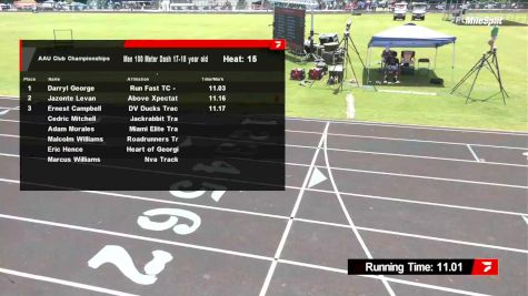 Youth Boys' 100m, Prelims 16 - Age 17-18