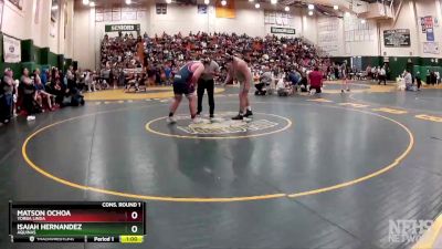 285 lbs Cons. Round 1 - Isaiah Hernandez, Aquinas vs Matson Ochoa, Yorba Linda