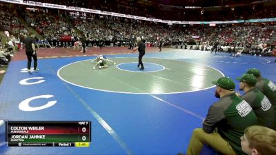 D3-144 lbs Semifinal - Colton Weiler, Auburndale vs Jordan Jahnke, Shiocton