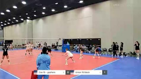 Coa 15 - gophers vs Union 15 black - 2022 JVA World Challenge presented by Nike - Expo Only