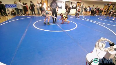 80-91 lbs Rr Rnd 1 - Braelynn Williams, Wagoner Takedown Club vs Hayley Bentley, Brushy Wrestling Club