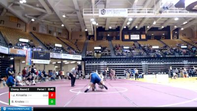 197 lbs Champ. Round 2 - Jackson Kinsella, Nebraska-Kearney vs Brandon Knoles, Colby Community College