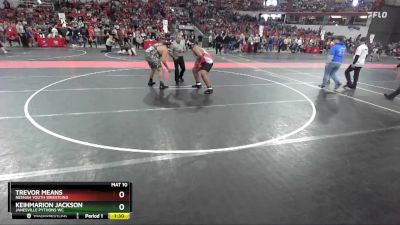 270 lbs Cons. Round 1 - Trevor Means, Neenah Youth Wrestling vs Keihmarion Jackson, Janesville Pythons WC