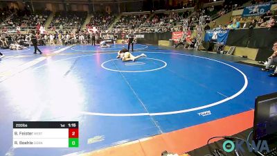 200 lbs Semifinal - Brayton Feister, Westshore Wrestling Club vs Ryan Boehle, GI Grapplers