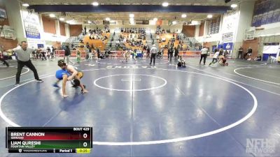 120 lbs Cons. Round 4 - Brent Cannon, Serrano vs Liam Qureshi, Fountain Valley