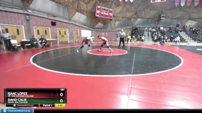 197 lbs Cons. Semi - David Calix, Santa Ana College vs Isaac Lopez, Mt. San Antonio College