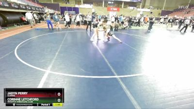 G142-144 lbs Round 3 - Corinne Letchford, Wasatch Wrestling Club vs Jadyn Perry, Illinois