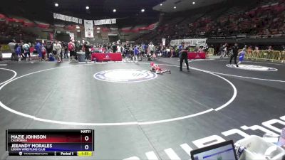 49 lbs Quarterfinal - Mazie Johnson, California vs Jeeandy Morales, Legion Wrestling Club