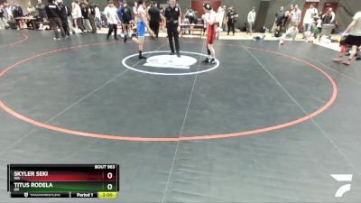 145 lbs Cons. Round 1 - Skyler Seki, WA vs Titus Rodela, OR