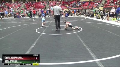 46 lbs Champ. Round 2 - Ezra Taussig, Greater Heights Wrestling vs Owen Williamson, Nebraska Wrestling Academy