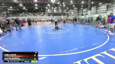 95 lbs Finals (2 Team) - Jude Justice, JEFFERSON WRESTLING CLUB vs Easton Barrick, PIT BULL WRESTLING ACADEMY