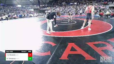 4A 145 lbs Quarterfinal - Antonio Nicacio, Kamiakin vs Kawika Simeona, Rogers (Puyallup)