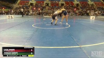 250 lbs Quarterfinals (8 Team) - Catie Sinner, E1-Central Cass vs Morgan Harvey, W4-Bismarck Century