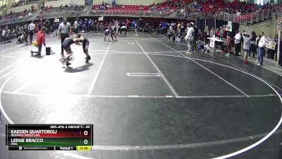 95 lbs Cons. Round 5 - Kaeden Quartoroli, IRONMAN WRESTLING vs Ledge Bracco, HWA