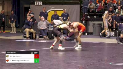 125 lbs Semifinal - Noah Surtin, Missouri vs Trevor Mastrogiovanni, Oklahoma State