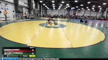 120 lbs Rd# 1 9:00am Friday - Maximus Dhabolt, Iowa Black vs Brayden Lombreglia, Iron Horse