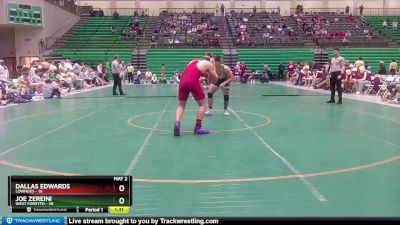 215 lbs Quarterfinals (8 Team) - Joe Zereini, West Forsyth vs Dallas Edwards, Lowndes