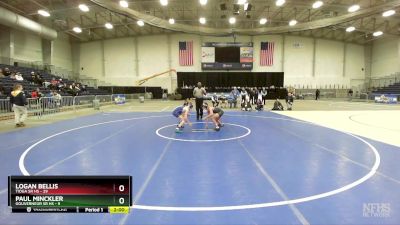 102 lbs Semifinals (4 Team) - Logan Bellis, Tioga Sr HS vs Paul Minckler, Gouverneur Sr HS