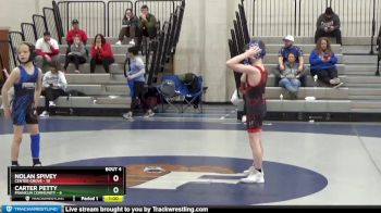 68 lbs Placement (4 Team) - Nolan Spivey, Center Grove vs CARTER PETTY, Franklin Community