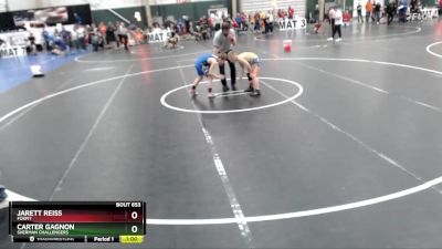 98 lbs Cons. Semi - Jarett Reiss, FoxFit vs Carter Gagnon, Sherman Challengers