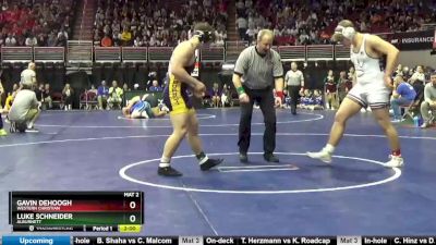 1A-220 lbs Champ. Round 1 - Luke Schneider, Alburnett vs Gavin DeHoogh, Western Christian