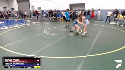 119 lbs Rr1 - Jewely Weber, Valdez Youth Wrestling Club Inc. vs Helena Woodfork, Mat-Su Matmen