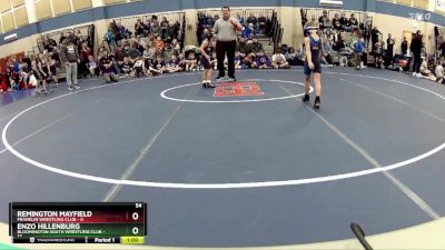 54 lbs Round 2 (10 Team) - Emmett Arthur, Bloomington South Wrestling Club vs Xander Strain, Franklin Wrestling Club