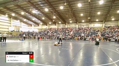 51 lbs Quarterfinal - Maxwell McClellan, Syracuse Titans Wrestling vs Beckam Dastrup, JWC