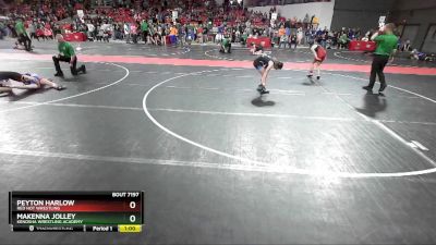 105 lbs Cons. Round 4 - Makenna Jolley, Kenosha Wrestling Academy vs Peyton Harlow, Red Hot Wrestling