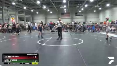 100 lbs Quarterfinal - Leon Wilson, Mill Valley vs Tucker Driggs, Manhattan