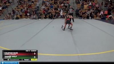 50 lbs Quarterfinal - Coleman Nuss, Immortal Athletics vs Tanner Wolf, Grapplers