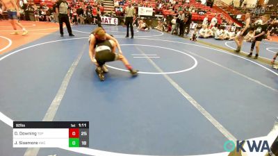 92 lbs Rr Rnd 1 - Daxton Downing, Top Guns vs Jett Sisemore, Keystone Wrestling Club