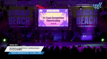 Tri-Town Competitive Cheerleading - Cyclones [2023 L1 Performance Rec - 14Y (NON) - Large Day 2] 2023 ACDA Reach the Beach Showdown