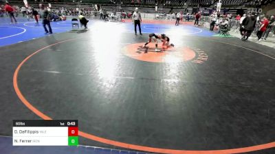 60 lbs Final - Dominick DeFilippis, Yale Street vs Noah Ferrer, Iron Horse