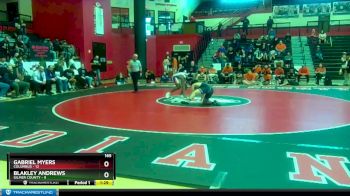 165 lbs Placement Matches (8 Team) - Blakley Andrews, Gilmer County vs Gabriel Myers, Columbus