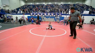 43 lbs Round Of 16 - Nate Jackson, Cushing vs River Johnson, Bridge Creek Youth Wrestling