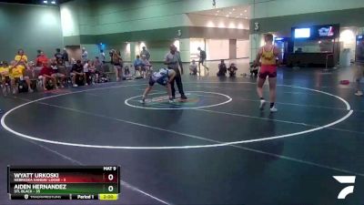 160 lbs Round 1 (6 Team) - Aiden Hernandez, STL Black vs Wyatt Urkoski, Nebraska Hangin` Loose