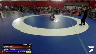 100 lbs Round 3 - Elijah Hyet, IA vs Jaxsen Vestal, IA