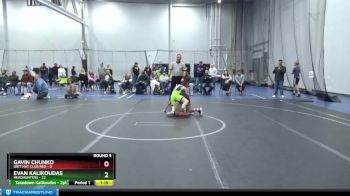 88 lbs Round 5 (6 Team) - Gavin Chunko, Grit Mat Club Red vs Evan Kalikoudas, Headhunters