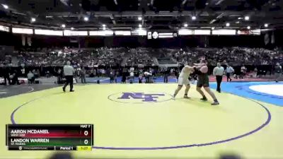 2A 285 lbs Quarterfinal - Landon Warren, St. Maries vs Aaron McDaniel, West Side