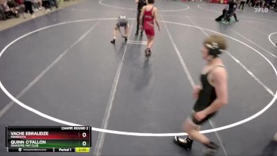 150 lbs Champ. Round 2 - Quinn O`Fallon, Shakopee Mat Club vs Vache Ebralidze, Minnesota