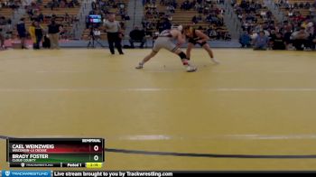 125 lbs Semifinal - Brady Foster, Cloud County vs Cael Weinzweig, Wisconsin-La Crosse