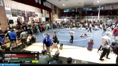 132 lbs Semifinal - Aaron Polito, Tonasket vs Jaeger Hall, Kellogg