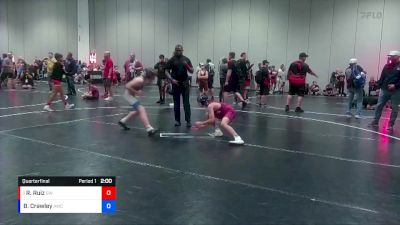 97 lbs Quarterfinal - Rocco Ruiz, Gladiator Wrestling vs Brentley Crawley, Alpha Wrestling Club