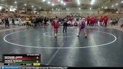 138 lbs Placement (4 Team) - Nathaniel Askew, Baylor School vs Patrick McGrady, Father Ryan