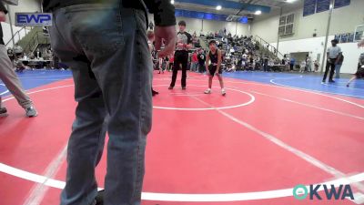 76 lbs Rr Rnd 1 - Dominec Perez, Grove Takedown Club vs Troy Rinehart, Gentry Youth Wrestling