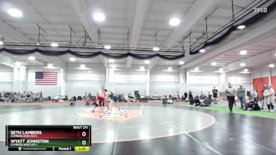 157 lbs Cons. Round 2 - Seth Lambers, Cumberlands (Ky.) vs Wyatt Johnston, Cumberlands (Ky.)