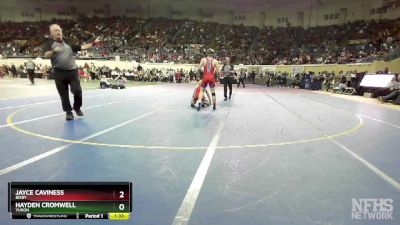 6A-132 lbs Quarterfinal - Hayden Cromwell, Yukon vs Jayce Caviness, Bixby