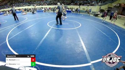 119 lbs Round Of 16 - Hayes McNeill, Deer Creek Wrestling Club vs Cole Stevens, Team Choctaw